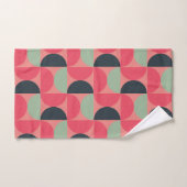 ミッドセンチュリーモダンの夏の夕日 バスタオルセット (ハンドタオル)