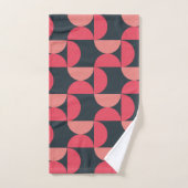 ミッドセンチュリーモダンの夏の夕日 バスタオルセット (ハンドタオル)