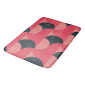 ミッドセンチュリーモダンの夏の夕日 バスマット (アングル)