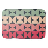 ミッドセンチュリーモダンの夏の夕日 バスマット (正面)