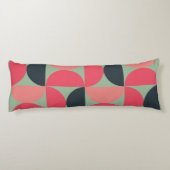 ミッドセンチュリーモダンの夏の夕日 ボディピロー (裏面)