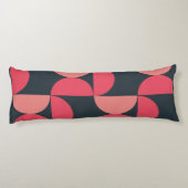 ミッドセンチュリーモダンの夏の夕日 ボディピロー (裏面)