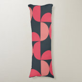 ミッドセンチュリーモダンの夏の夕日 ボディピロー (正面縦)