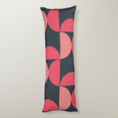 ミッドセンチュリーモダンの夏の夕日 ボディピロー (裏面 (縦))