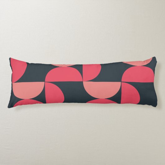 ミッドセンチュリーモダンの夏の夕日 ボディピロー (正面)