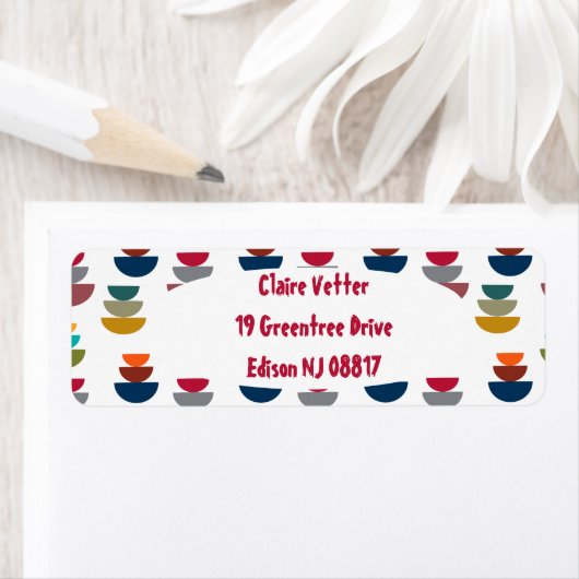 ミッドセンチュリーモダンの明るいミニマリズム ラベル (インサイチュ)