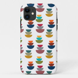 ミッドセンチュリーモダンの明るいミニマリズム iPhone 11 ケース