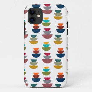 ミッドセンチュリーモダンの明るいミニマリズム iPhone 11 ケース