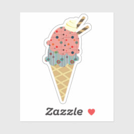 ミッドセンチュリーモダンアイスクリームコーン シール
