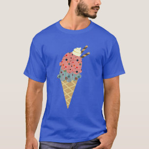 ミッドセンチュリーモダンアイスクリームコーン Tシャツ