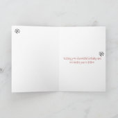 ミッドセンチュリーモダンアトミックキャットレトロハッピーバースデー カード (内部)