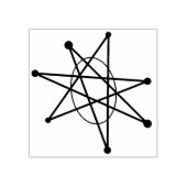 ミッドセンチュリーモダンアトミッククリスマススターバストMCM ラバースタンプ (インプリント)