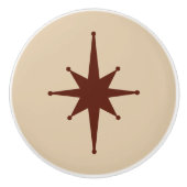 ミッドセンチュリーモダンアトミックスターバストレトロミニマル セラミックノブ (正面)