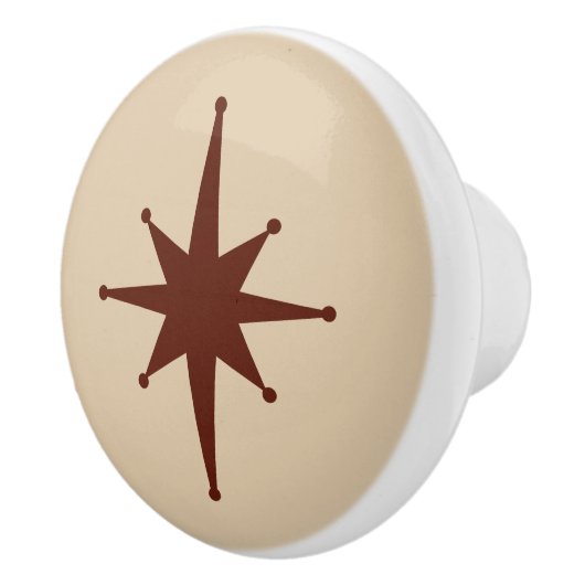 ミッドセンチュリーモダンアトミックスターバストレトロミニマル セラミックノブ (右)