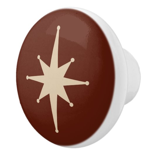 ミッドセンチュリーモダンアトミックスターバストレトロミニマル セラミックノブ (右)