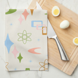 ミッドセンチュリーモダンアトミックブーメラン キッチンタオル