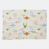 ミッドセンチュリーモダンアトミックブーメラン キッチンタオル (横)