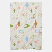 ミッドセンチュリーモダンアトミックブーメラン キッチンタオル (縦)