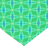 ミッドセンチュリーモダンアトミックプリント – ジェードグリーン ショートテーブルランナー (コーナー)