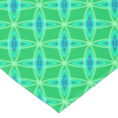 ミッドセンチュリーモダンアトミックプリント – ジェードグリーン テーブルクロス (アングル)