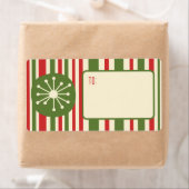 ミッドセンチュリーモダンアトミック時代レトロクリスマス ラベル (インサイチュ)