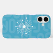 ミッドセンチュリーモダンアトミック・スノーフレーク・クリスマモダンス Case-Mate iPhoneケース (裏面 (横))