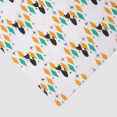 ミッドセンチュリーモダンアトミック・ダイヤモンドスターバスト猫 薄葉紙 (詳細)