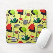 ミッドセンチュリーモダンアトミック・フィッシュマウスパッド マウスパッド (マウス)