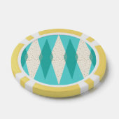 ミッドセンチュリーモダンアーガイルトランプのポーカーチップ ポーカーチップ (シングル)