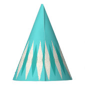 ミッドセンチュリーモダンアーガイルパーティー帽子 パーティーハット (裏面)