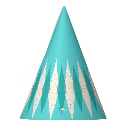 ミッドセンチュリーモダンアーガイルパーティー帽子 パーティーハット (左)