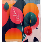 ミッドセンチュリーモダンアートシャワーカーテン シャワーカーテン (正面)