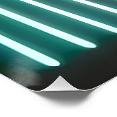 ミッドセンチュリーモダンアートネオンサインデザイン ポスター (コーナー)