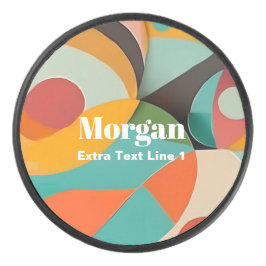 ミッドセンチュリーモダンアートネーム&文字ライン アイスホッケーパック