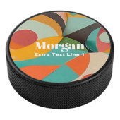 ミッドセンチュリーモダンアートネーム&文字ライン アイスホッケーパック (3/4)