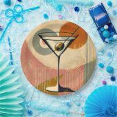 ミッドセンチュリーモダンアートマルティーニ ペーパープレート (パーティー)