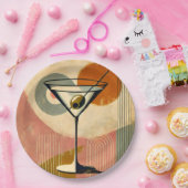 ミッドセンチュリーモダンアートマルティーニ ペーパープレート (パーティー)