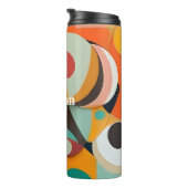 ミッドセンチュリーモダンアートモノグラムまたは名前，幾何学的 タンブラー (回転右)