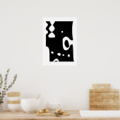 ミッドセンチュリーモダンアートリビングルームのポスター ポスター (キッチン)