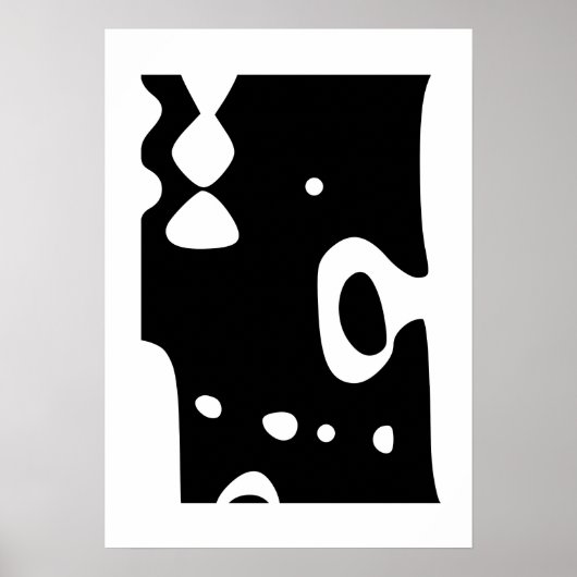 ミッドセンチュリーモダンアートリビングルームのポスター ポスター (正面)