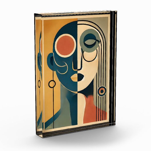 ミッドセンチュリーモダンアート抽象芸術準拠なし フォトブロック (左)