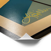 ミッドセンチュリーモダンアート抽象芸術準拠なし フォトプリント            (角)