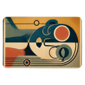 ミッドセンチュリーモダンアート抽象芸術準拠なし マグネット (横)