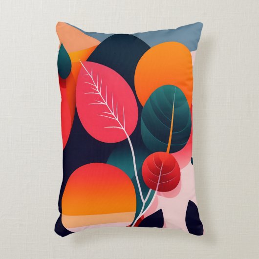 ミッドセンチュリーモダンアート装飾用クッション アクセントクッション (正面(垂直))