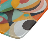 ミッドセンチュリーモダンアート、さまざまな色、幾何学的 カッティングボード (角)