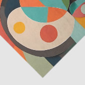 ミッドセンチュリーモダンアート、さまざまな色 薄葉紙 (詳細)