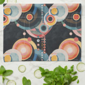 ミッドセンチュリーモダンアート キッチンタオル (折り畳み)