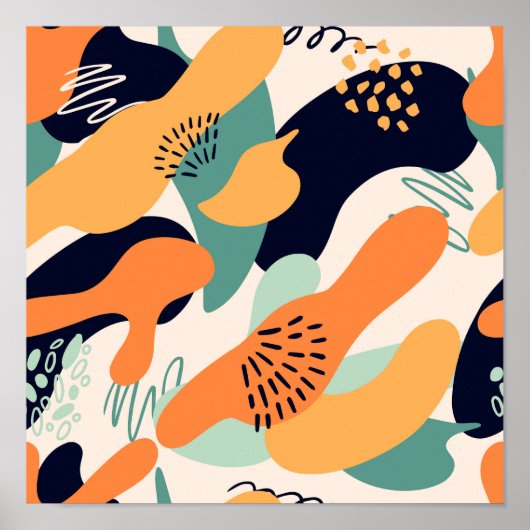 ミッドセンチュリーモダンアート ポスター (正面)