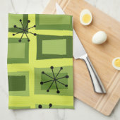 ミッドセンチュリーモダンアート「ワンキードアズ」 キッチンタオル (四つ折り)