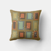 ミッドセンチュリーモダンアート「不思議な扉」 クッション (裏面)